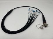 12FIBER MPO MAGNUM CHASSIS CONNECTOR WITH EIGHT 3 FOOT LC PATCH CABLES